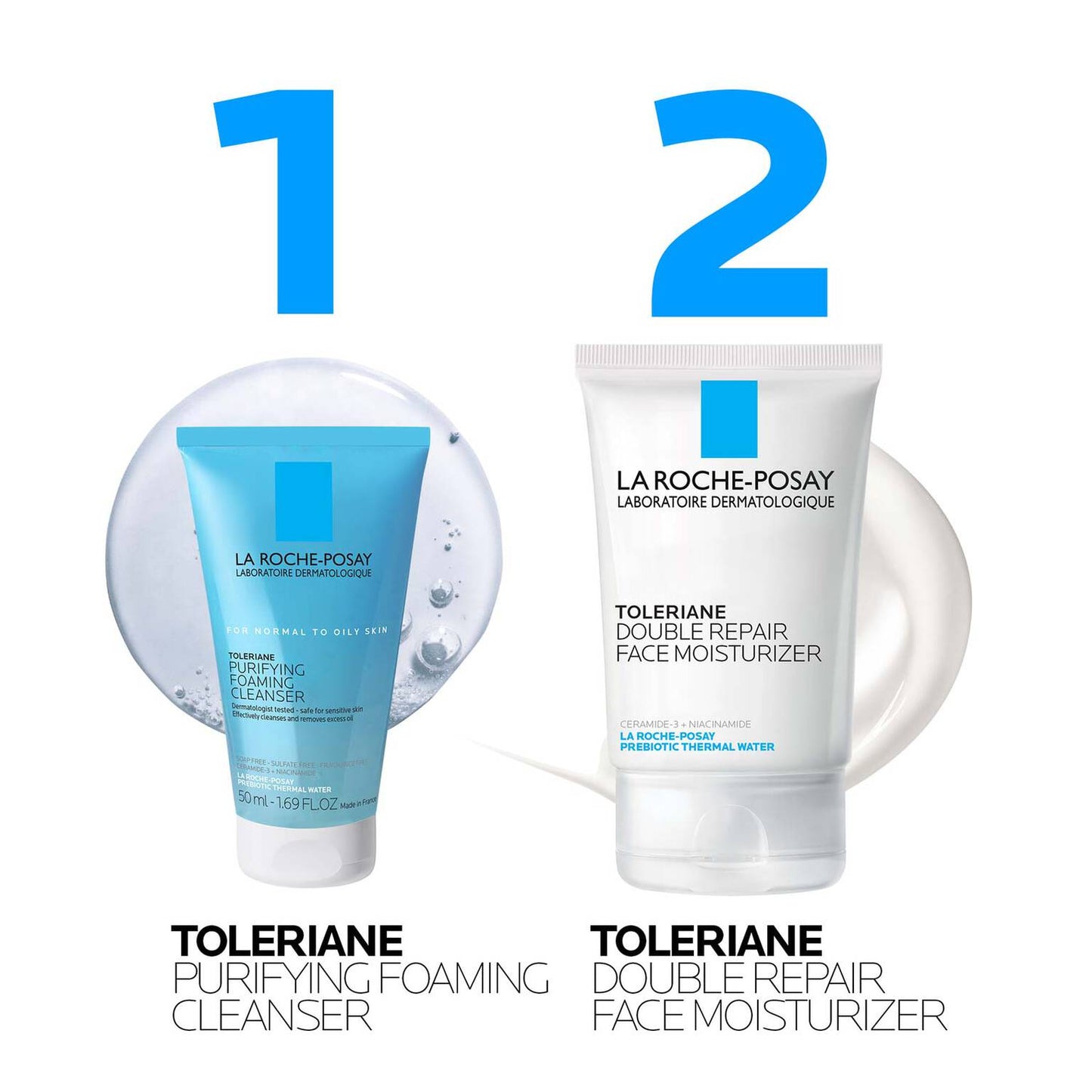 toleriane-purifying-foaming-cleanser-and-toleriane-double-repair-face-moisturizer-travel-set-i7 AmazonSet-TolerianePurifyingCleanser100ml-TolerianeDRM_routine.jpg
